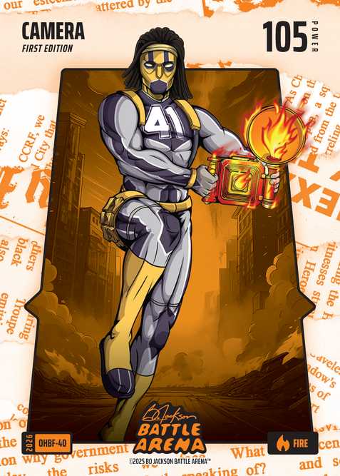 Fire Orange Headlines Battlefoil