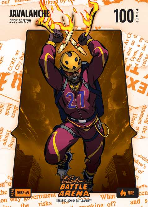 Fire Orange Headlines Battlefoil