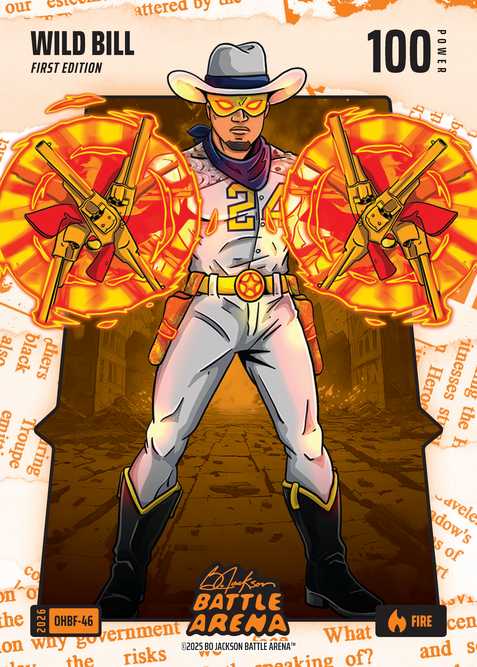 Fire Orange Headlines Battlefoil