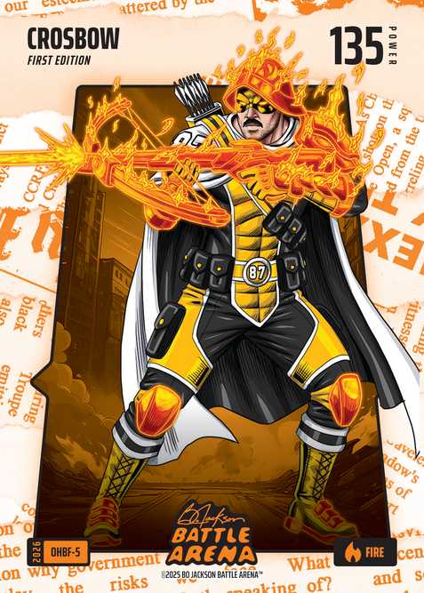 Fire Orange Headlines Battlefoil