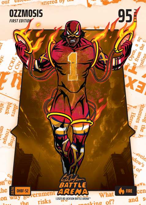 Fire Orange Headlines Battlefoil