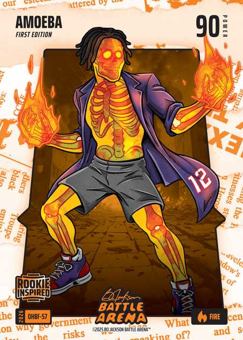 Fire Orange Headlines Battlefoil