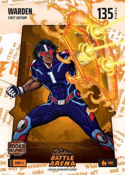 Fire Orange Headlines Battlefoil