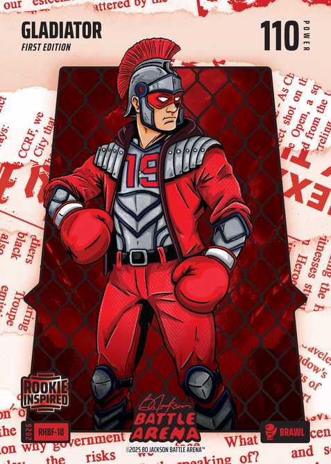 Brawl Red Headlines Battlefoil