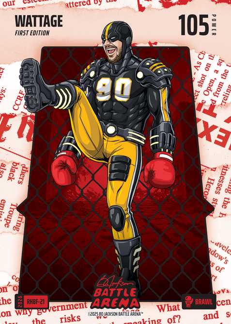 Brawl Red Headlines Battlefoil