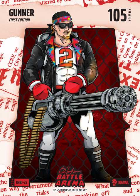 Brawl Red Headlines Battlefoil