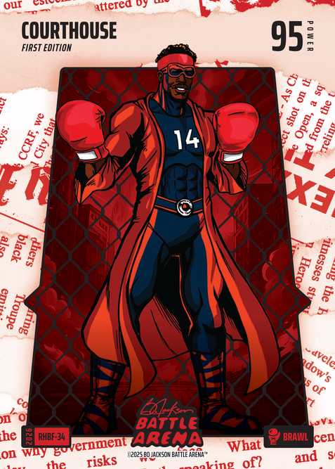 Brawl Red Headlines Battlefoil