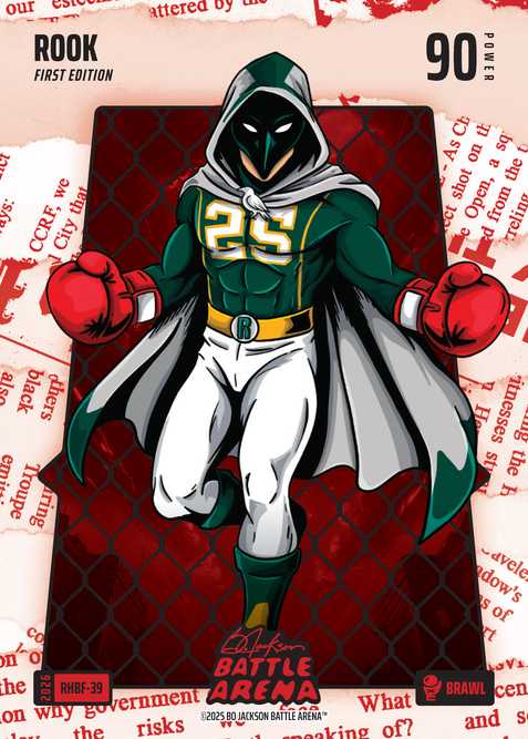 Brawl Red Headlines Battlefoil