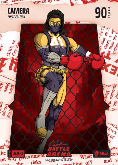 Brawl Red Headlines Battlefoil