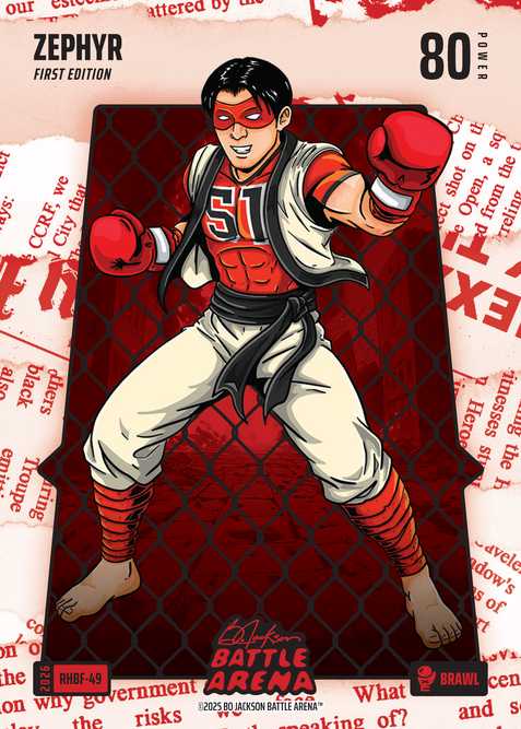 Brawl Red Headlines Battlefoil