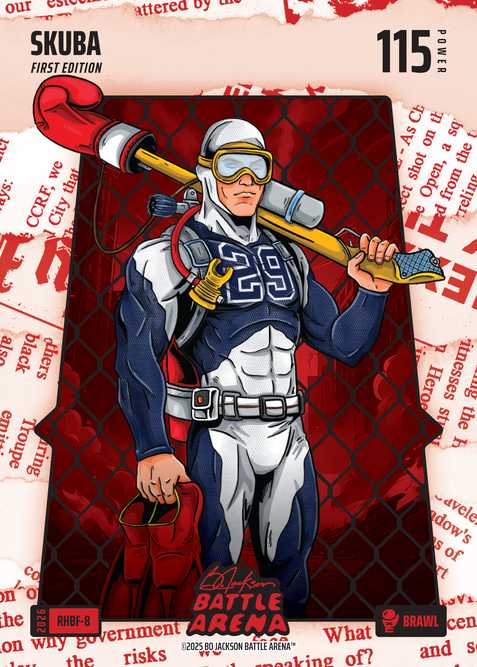 Brawl Red Headlines Battlefoil