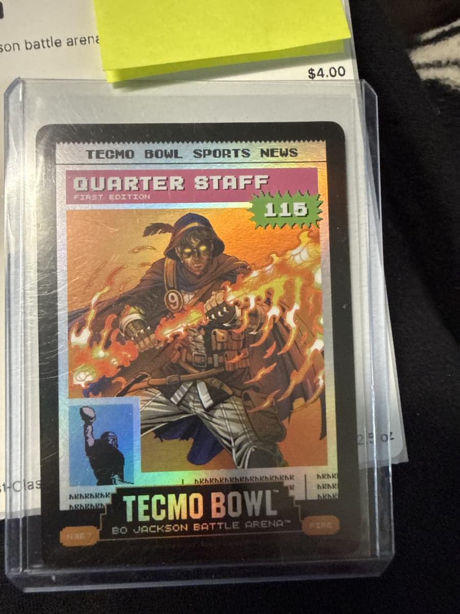 Tecmo newsprint quarter staff fire