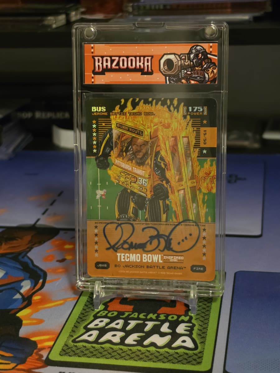 2026 Tecmo Bowl Edition Bus Fire Inspired Ink