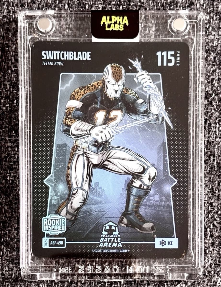 2026 Tecmo Bowl Edition Switchblade Ice Alpha Battlefoil
