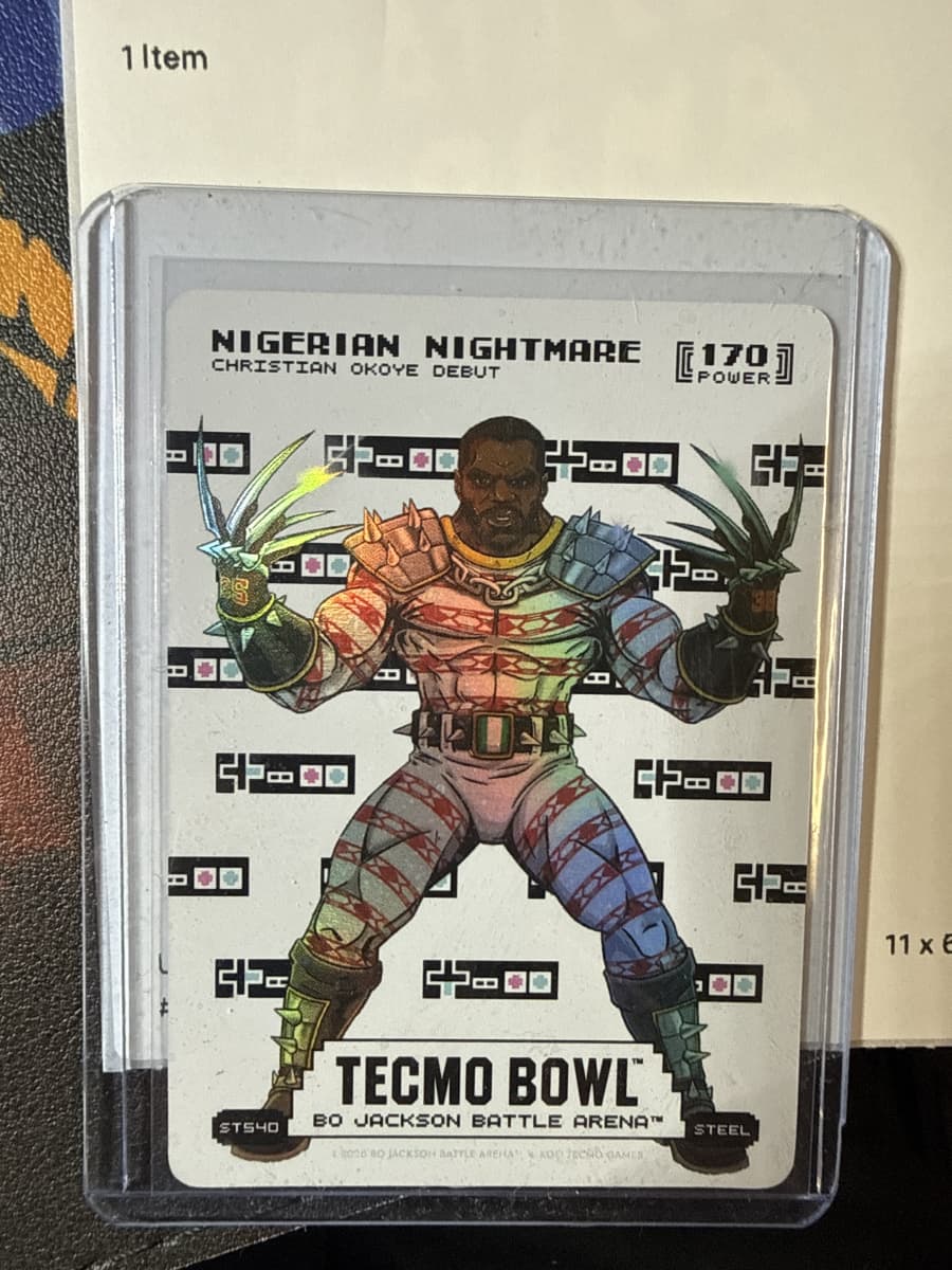 2026 Tecmo Bowl Edition Nigerian Nightmare Steel Sore Thumb