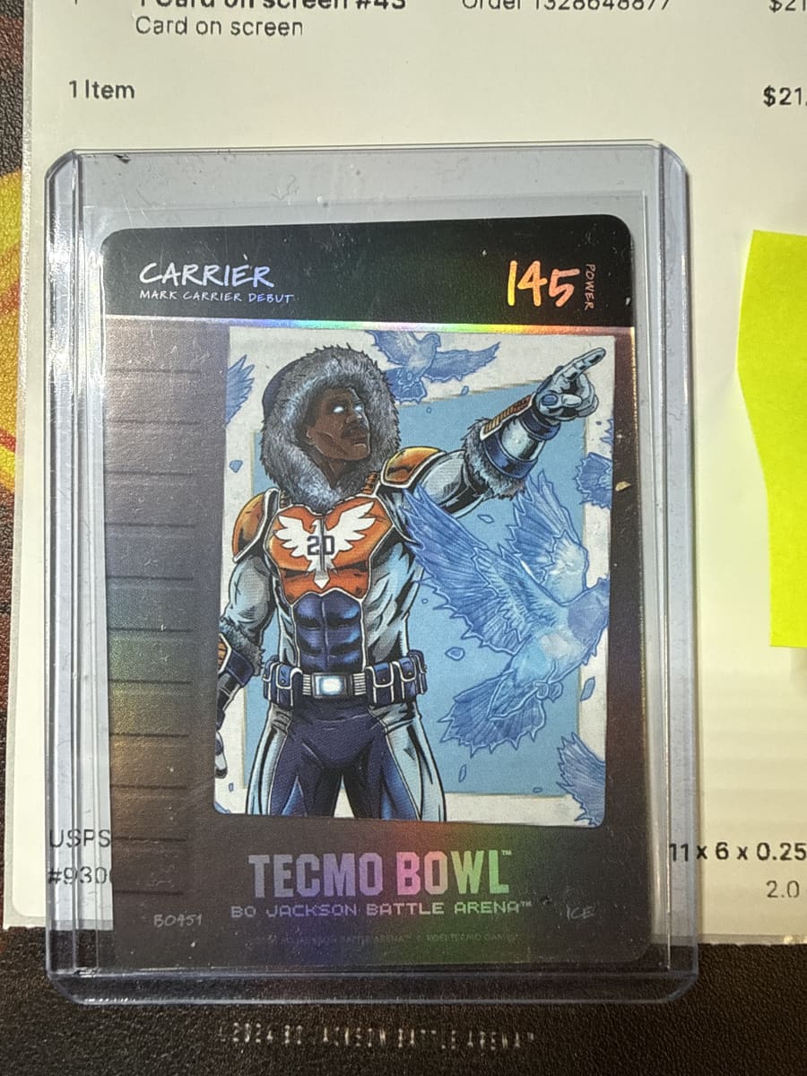2026 Tecmo Bowl Edition Carrier Ice Blow on it