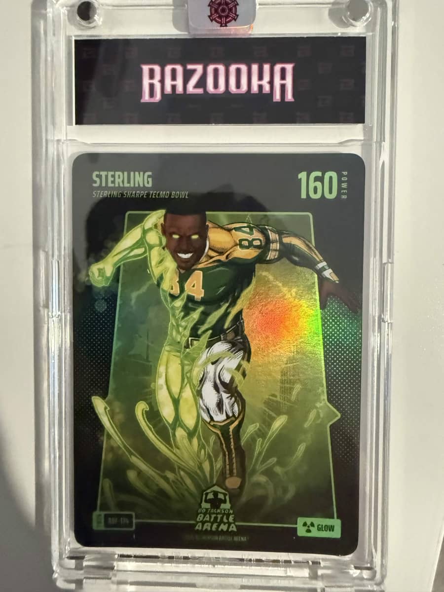 2026 Tecmo Bowl Edition Sterling Glow Alpha Battlefoil