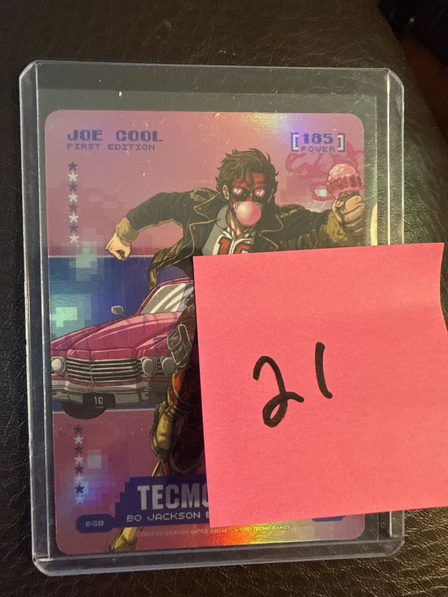 2026 Tecmo Bowl Edition Joe Cool Gum Bubble Gum
