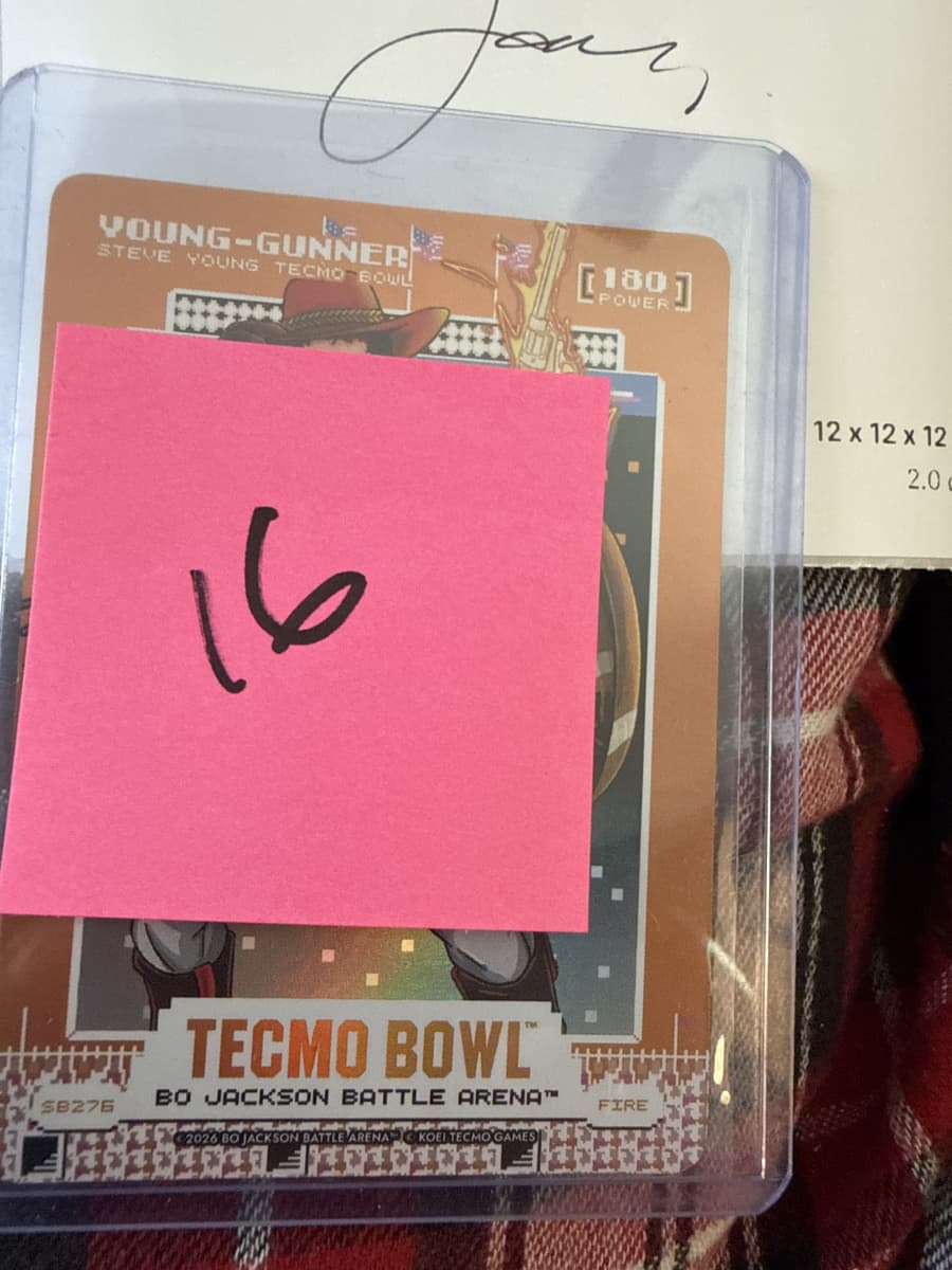 2026 Tecmo Bowl Edition Young-Gunner Fire Scoreboard