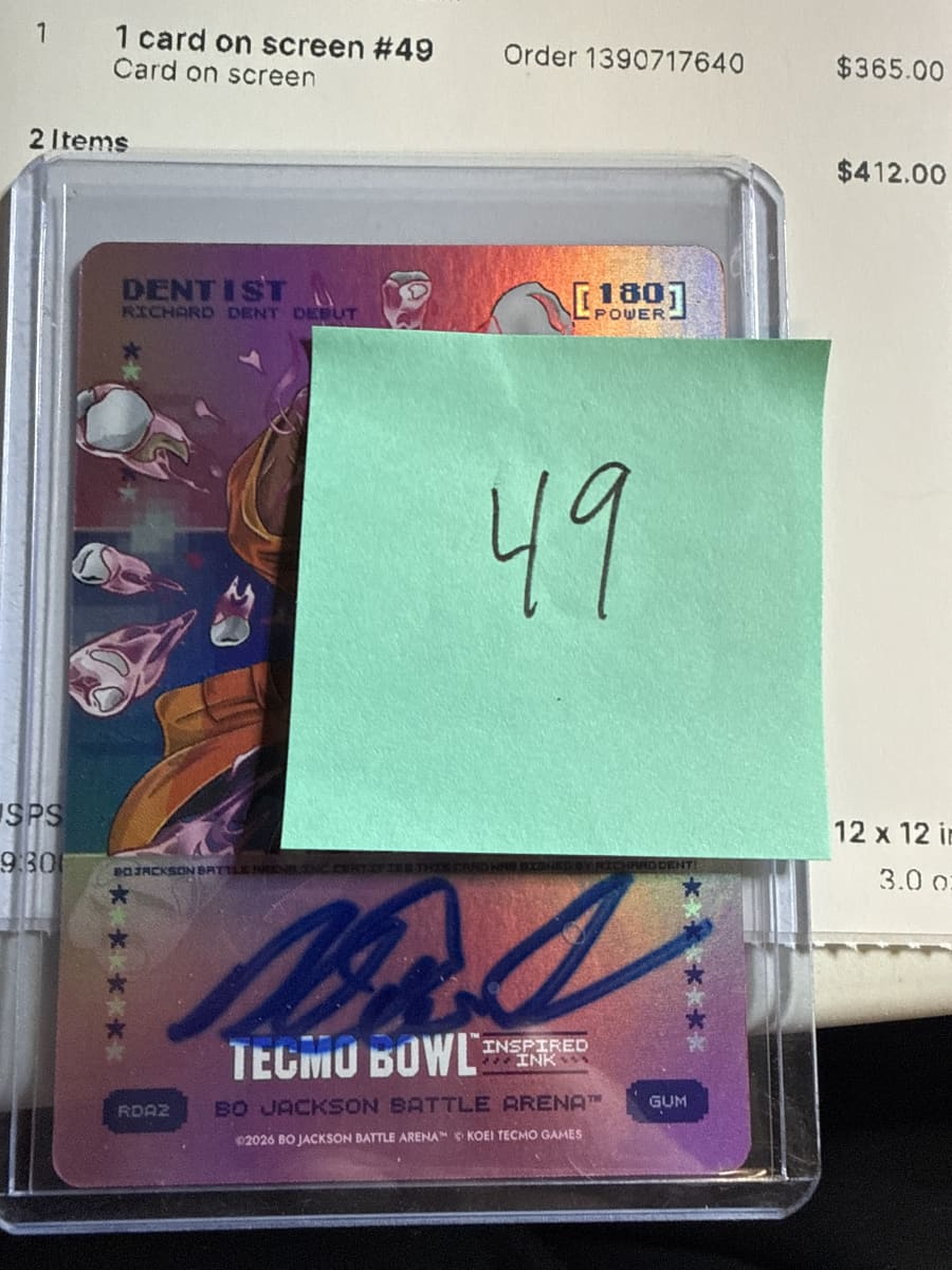 2026 Tecmo Bowl Edition Dentist Gum Inspired Ink