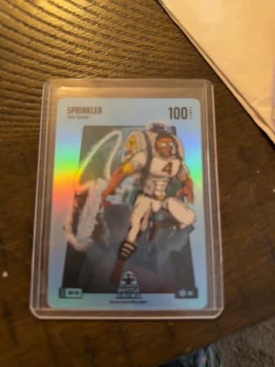 Sprinkler Ice Blue Battlefoil 2025 Alpha Update #BBF-88