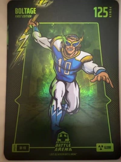 2025 Bo Jackson Battle Arena Boltage Glow Battlefoil #BF-93