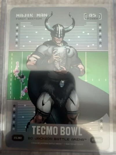 2026 Bo Jackson Battle Arena Majik Man (Don Majkowski) Steel Silver Battlefoil #S130