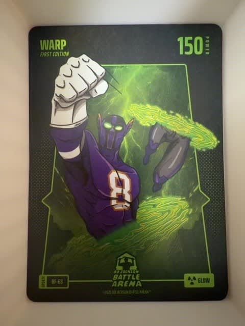 2025 Bo Jackson Battle Arena Warp Glow Battlefoil #BF-68