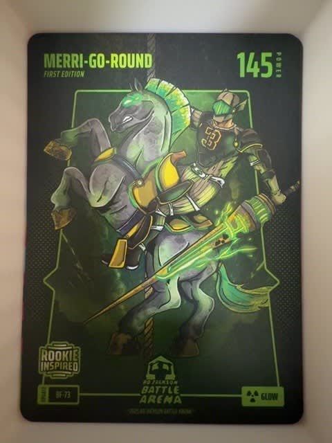 2025 Bo Jackson Battle Arena Merri-Go-Round Glow Battlefoil #BF-73