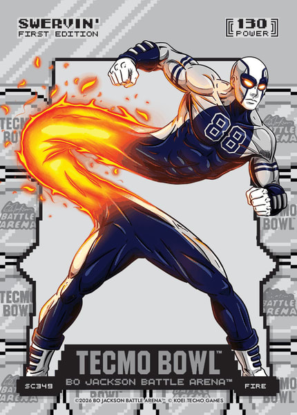 Fire Silver Coin Flip Battlefoil