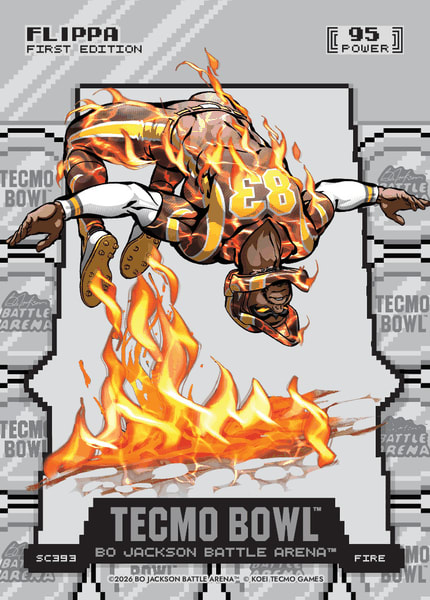 Fire Silver Coin Flip Battlefoil