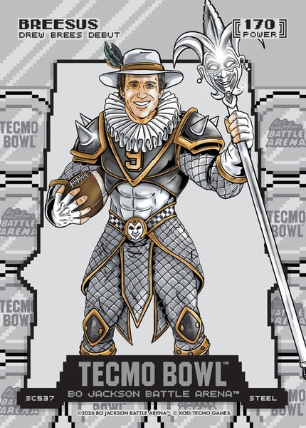 Steel Silver Coin Flip Battlefoil