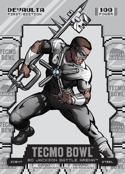Steel Silver Coin Flip Battlefoil