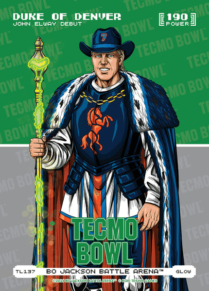 Glow Tecmo Bowl Logofoil