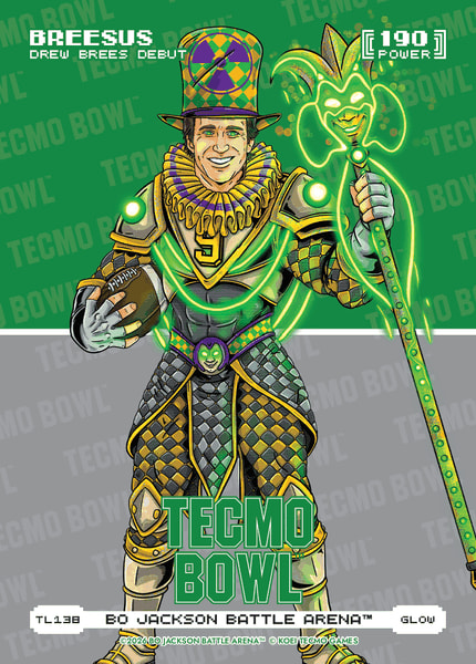 Glow Tecmo Bowl Logofoil
