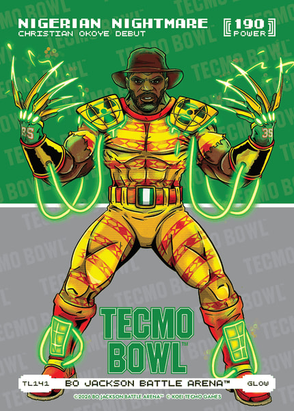 Glow Tecmo Bowl Logofoil