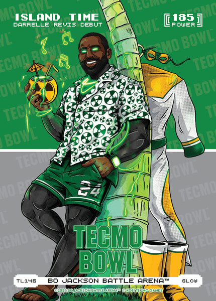 Glow Tecmo Bowl Logofoil