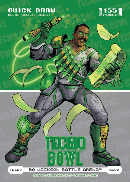 Glow Tecmo Bowl Logofoil