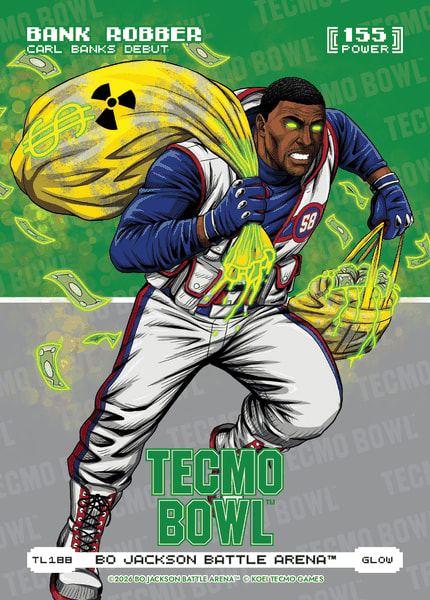 Glow Tecmo Bowl Logofoil