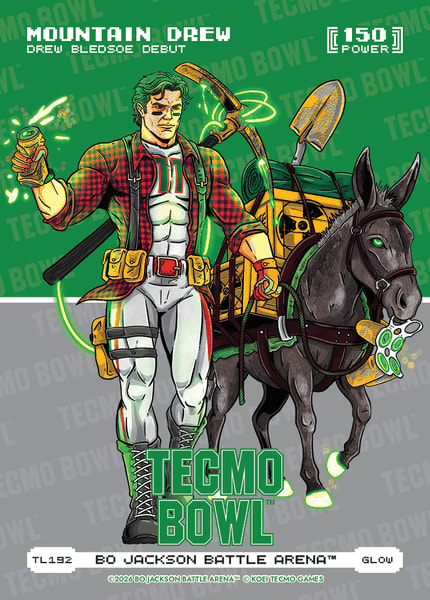 Glow Tecmo Bowl Logofoil