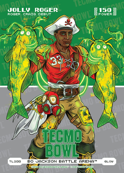Glow Tecmo Bowl Logofoil