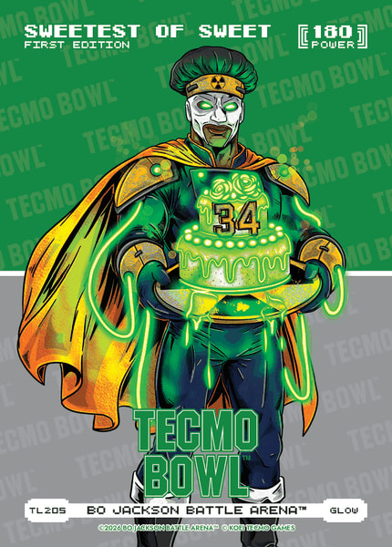 Glow Tecmo Bowl Logofoil