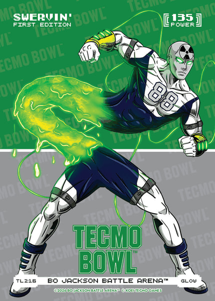 Glow Tecmo Bowl Logofoil