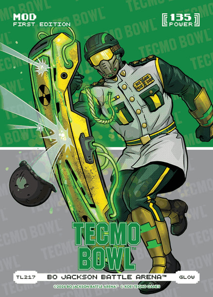 Glow Tecmo Bowl Logofoil