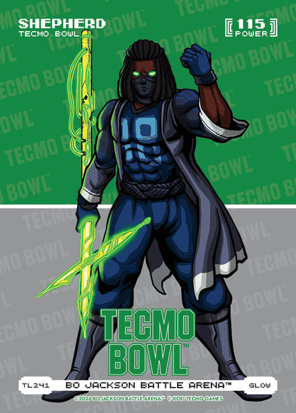 Glow Tecmo Bowl Logofoil