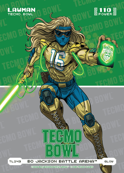 Glow Tecmo Bowl Logofoil
