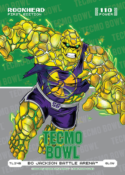 Glow Tecmo Bowl Logofoil