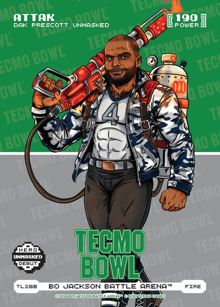 Fire Tecmo Bowl Logofoil