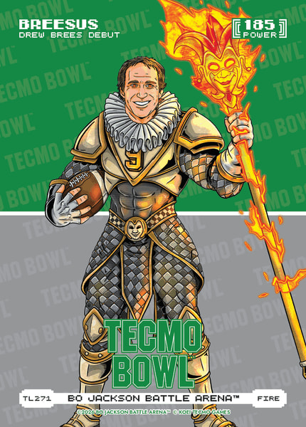 Fire Tecmo Bowl Logofoil