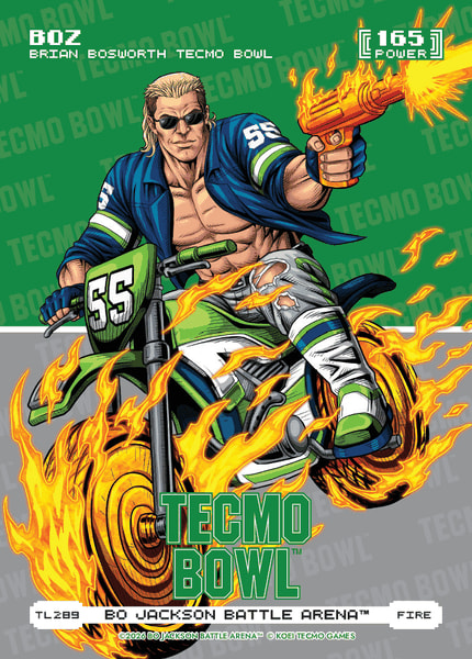 Fire Tecmo Bowl Logofoil
